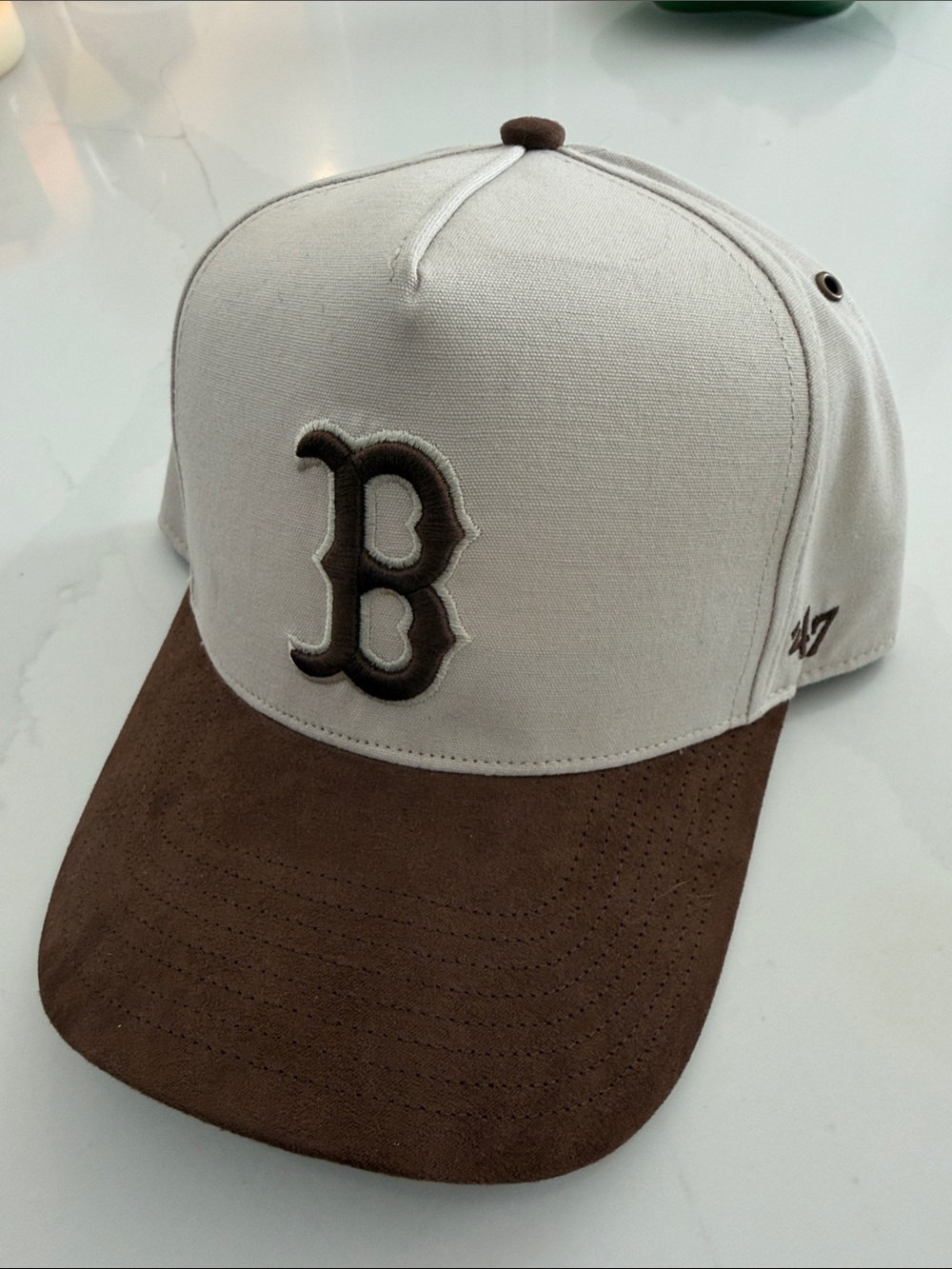 47 Two-Tone Cream and Brown Boston Culture Kings Hat